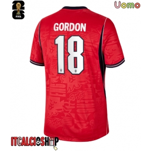 Inghilterra Anthony Gordon #18 Seconda Maglia Mondiali 2026 Manica Corta